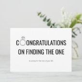 Gefeliciteerd met het vinden van de één platte kaa kaart (Staand voorkant)