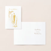 Gefeliciteerd met het Wenskaart van de trouwdag Folie Kaarten (Display)