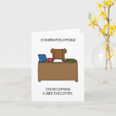 Gefeliciteerd met het worden van Chief Executive Kaart (Gele Bloem)