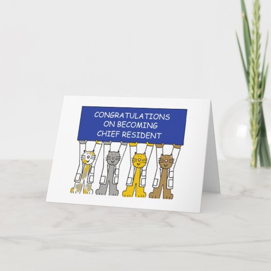 Gefeliciteerd met het worden van de hoofdbewoner kaart (Voorkant)