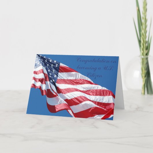 Gefeliciteerd met het worden van een Amerikaans Ka Kaart (Voorkant)