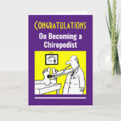 Gefeliciteerd met het worden van een Chiropodist. Kaart (Voorkant)