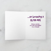 Gefeliciteerd met het worden van een "Glam-ma!" om Kaart (Binnen)