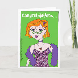 Gefeliciteerd met het worden van een "Glam-ma!" om Kaart