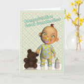 Gefeliciteerd met het worden van een grootmoeder kaart (Gele Bloem)