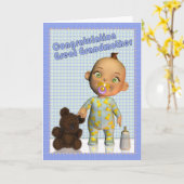 Gefeliciteerd met het worden van een grootmoeder kaart (Gele Bloem)