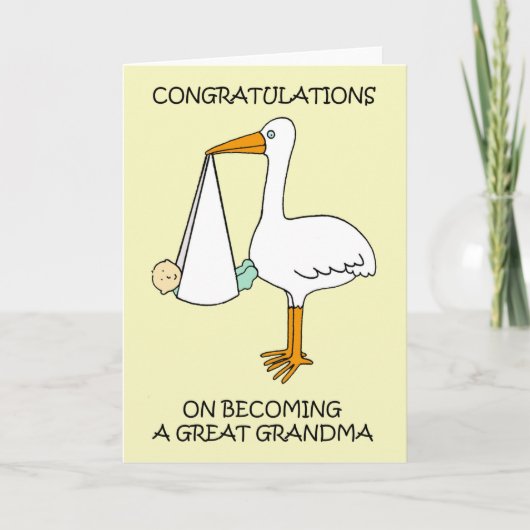 Gefeliciteerd met het worden van een grote oma kaart (Voorkant)