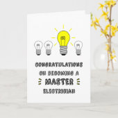 Gefeliciteerd met het worden van een Master Electr Kaart (Gele Bloem)