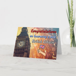 Gefeliciteerd met het worden van een nieuw Brits B Kaart