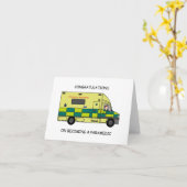 Gefeliciteerd met het worden van een Paramedicus Kaart (Gele Bloem)