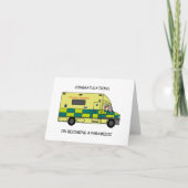 Gefeliciteerd met het worden van een Paramedicus Kaart (Voorkant)