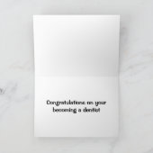 GEFELICITEERD MET HET WORDEN VAN EEN TANDARTS * KA KAART (Binnen)