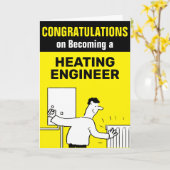 Gefeliciteerd met het worden van een verwarmingsmo kaart (Gele Bloem)