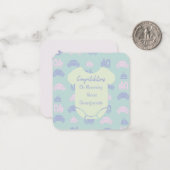 Gefeliciteerd met het worden van grootouders notitiekaartje (Voorkant / Achterkant in situ)