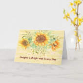 Gefeliciteerd met het worden van schooldirecteur kaart (Gele Bloem)