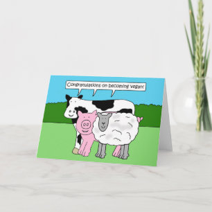 Gefeliciteerd met het worden van Vegan Kaart