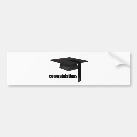 Gefeliciteerd met het zwaartepunt bumpersticker (Voorkant)