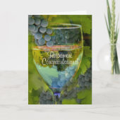 Gefeliciteerd met Humor wijn Kaart (Voorkant)