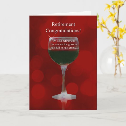 Gefeliciteerd met Humor wijn Kaart (Gele Bloem)