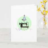 Gefeliciteerd met iemand die Kaart naait (Gele Bloem)