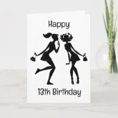 GEFELICITEERD MET JE "13e VERJAARDAG" AAN EEN HEEL Kaart (Voorkant)