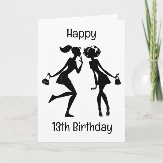 GEFELICITEERD MET JE "13e VERJAARDAG" EEN ALLERBES Kaart (Voorkant)