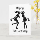 GEFELICITEERD MET JE "13e VERJAARDAG" EEN ALLERBES Kaart (Gele Bloem)