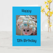 GEFELICITEERD MET JE "13e VERJAARDAG" EEN LIEF MEI Kaart (Gele Bloem)