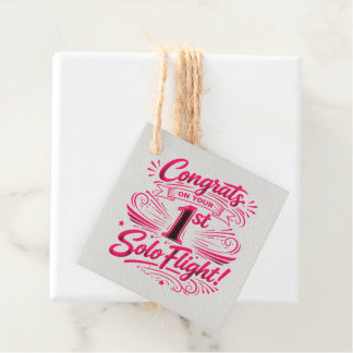 Gefeliciteerd met je 1e Solo Vlucht! Bedankjes Labels