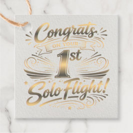 Gefeliciteerd met je 1e Solo Vlucht! Bedankjes Labels