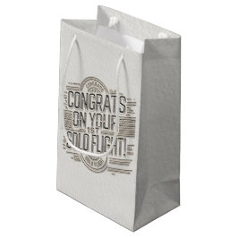 Gefeliciteerd met je 1e Solo Vlucht Klein Cadeauzakje