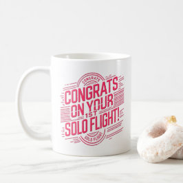 Gefeliciteerd met je 1e Solo Vlucht Koffiemok