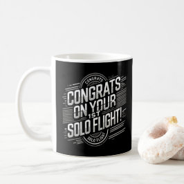 Gefeliciteerd met je 1e Solo Vlucht Koffiemok