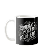 Gefeliciteerd met je 1e Solo Vlucht Koffiemok