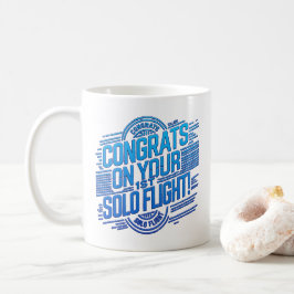 Gefeliciteerd met je 1e Solo Vlucht Koffiemok