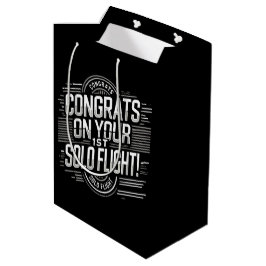 Gefeliciteerd met je 1e Solo Vlucht Medium Cadeauzakje