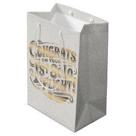 Gefeliciteerd met je 1e Solo Vlucht Medium Cadeauzakje