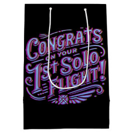 Gefeliciteerd met je 1e Solo Vlucht Medium Cadeauzakje