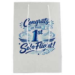 Gefeliciteerd met je 1e Solo Vlucht Medium Cadeauzakje