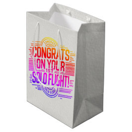 Gefeliciteerd met je 1e Solo Vlucht Medium Cadeauzakje