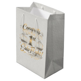 Gefeliciteerd met je 1e Solo Vlucht Medium Cadeauzakje
