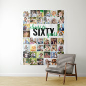 Gefeliciteerd met je 60e verjaardag 60 jaar 40 fot wandkleed (In situ)