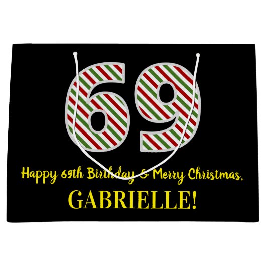 Gefeliciteerd met je 69e verjaardag en Prettig Ker Groot Cadeauzakje (Voorkant)