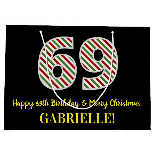 Gefeliciteerd met je 69e verjaardag en Prettig Ker Groot Cadeauzakje (Achterkant)