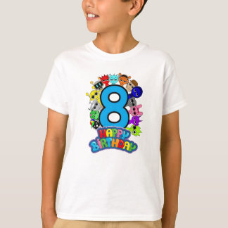 Gefeliciteerd met je 8e verjaardag Sprunki - Simon T-shirt