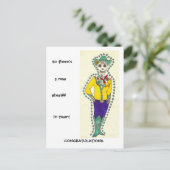 Gefeliciteerd met je aanbieding briefkaart (Staand voorkant)