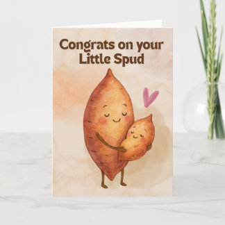 Gefeliciteerd met je aardappel Yam Kaart