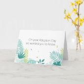 Gefeliciteerd met je adoptie kaart (Gele Bloem)