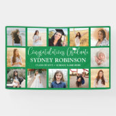 Gefeliciteerd met je afstuderen 12 foto collage gr spandoek (Horizontaal)