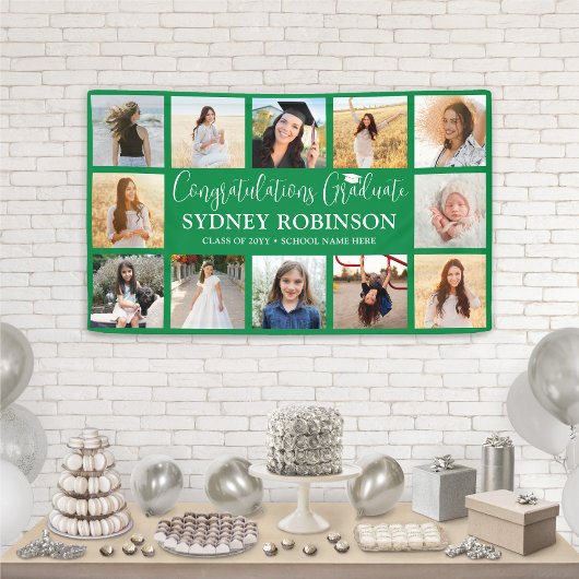 Gefeliciteerd met je afstuderen 12 foto collage gr spandoek